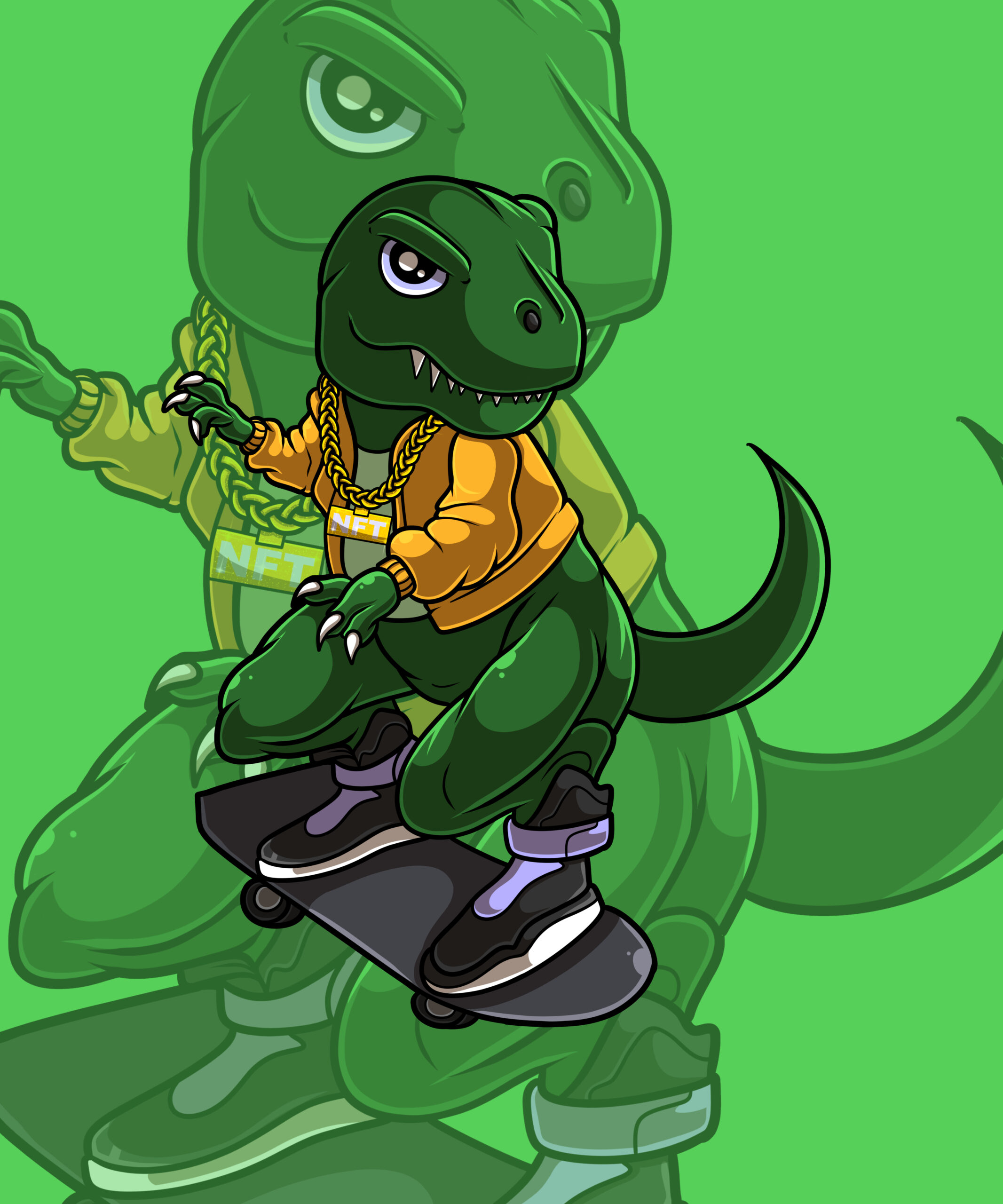 T-Rex Cartoon & Mascot